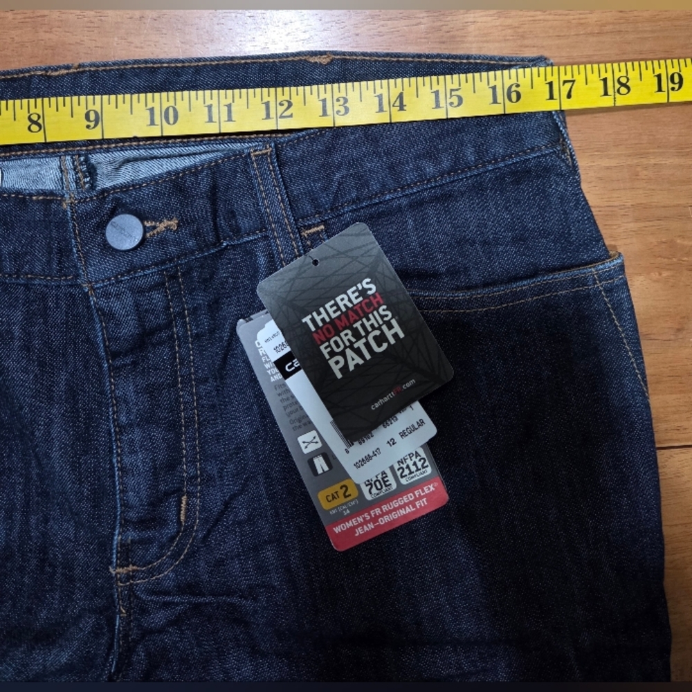 Carhartt Women's FR Rugged Flex Jeans Size 12‎ Regular NWT - Picture 8 of 11